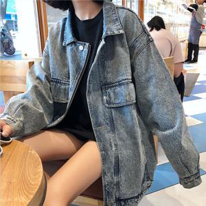 여성청자켓 데님 오버핏 청자켓 데님자켓 8518