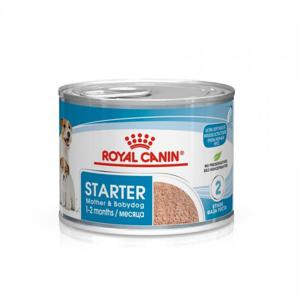 로얄캐닌 강아지캔 195g/스타터 무스 마더 앤 베이비독 x 12개