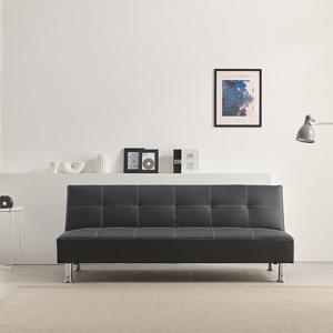 [수오]시크 고급PU가죽 3인 소파베드