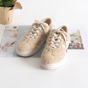 인조양털 안감기모 심플한 슬립온 WAT-6XD