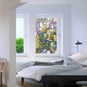 스테인글라스 물로만붙이는 무점착 창문용필름 7종