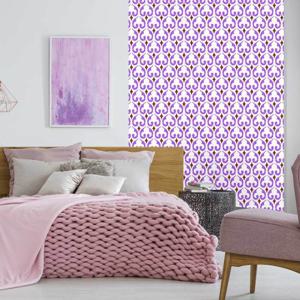 무어식 플뢰르 드 리스 조각벽지 모로칸패턴 백합