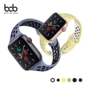bob 애플워치 스포츠 배색 투톤 실리콘 밴드 스트랩 시계줄