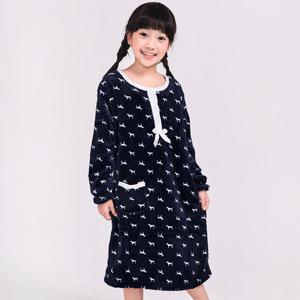 이라인 꼬마강아지 아동 원피스 수면잠옷