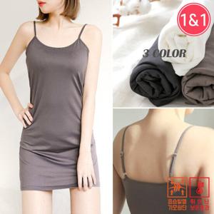 [단독기획]1stclo 1& 1 국내생산 발열 끈조절 나시 원피스