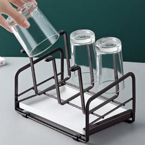 윈프라이스 물받침 스틸 컵건조 컵걸이