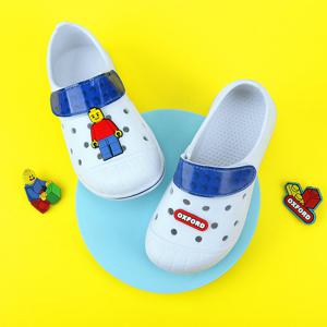 옥스포드 뉴 벨크로 실내화(블루)/유치원 실내화 초등 학생 학교 유아 어린이 신학기 아기 아동 층간소음 키