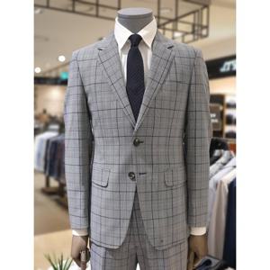 본(BON) BN8MJA062 S/S 블루화이트 체크 순모 정장