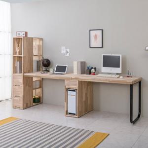 리버퍼니쳐 아카시아원목 본체수납장책장 2000책상