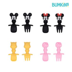 범킨스 디즈니 실리콘 스푼포크+케이스/미키, 미니, 푸우, 헬로