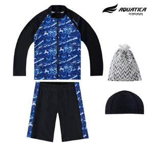 아쿠아티카 아동 래쉬가드 집업 AQA371 스판수모3종세트