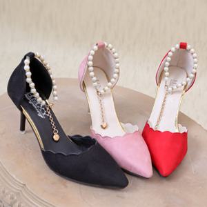 슈즈앤  여성 진주포인트 메리제인 펌프스 구두 sn278