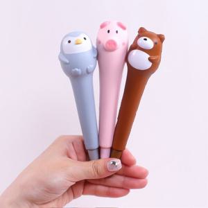 말랑말랑 스퀴시 동물 볼펜 3종  [갓샵 핵 인싸템 젤펜]