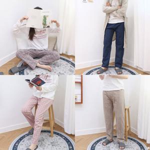 자체제작 잠옷 바지 8종 택1 남녀 커플 신혼 부부 파자마 면