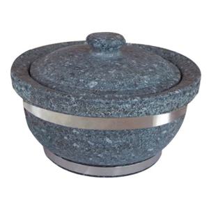 [長水특산 천연 곱돌]곱돌솥 2인용(계란찜기 90-160)/장수곱돌