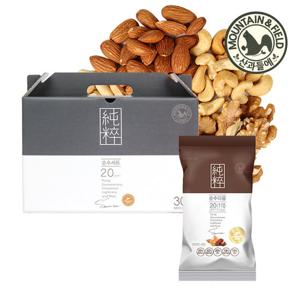 [5+1] 산과들에 견과5종 하루견과 순수다움 30봉설선물세트 (견과류선물세트)