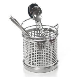 올비아 스테인레스 원형 수저통