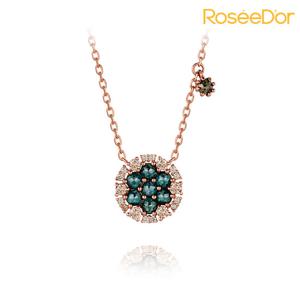 [로제도르] 블루로터스 다이아 목걸이_211900122