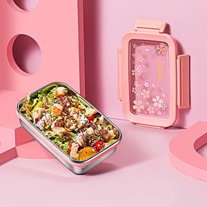 캐주얼락 런치박스 중 600ml / 스텐밀폐용기 / 도시락