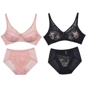 [럭센스]풀컵 노와이어 누디스타일 B컵 브라팬티세트_1812-0021_