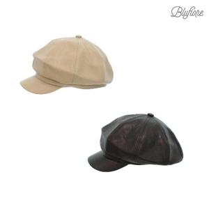 [블루피오레] 인조 가죽 헌팅캡 모자 BFH705