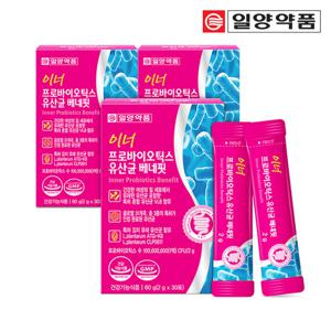 일양약품 이너 프로바이오틱스 여성 질유래 유산균 3박스 3개월분 임산부 비피더스