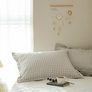 [베베데코] 60수 고밀도 순면 모노체크 호텔 베개커버 - 2sizes