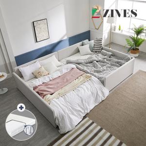 [지베스] 위드유2 슬림둥지 패밀리침대 Q+Q+독립매트