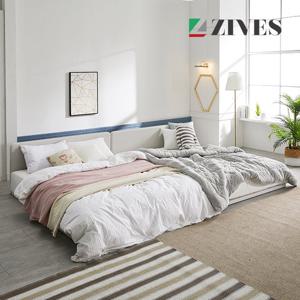 [지베스] 위드유2 슬림오픈 패밀리침대 Q+Q 프레임만