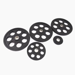 7홀 중량원판 2.5kg I 고무 바벨원판 홈짐