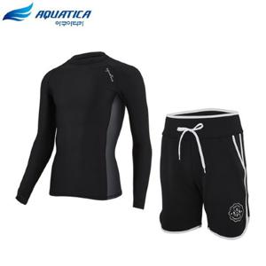 아쿠아티카 남성 래쉬가드 AQAMAH 상의+트렁크반바지