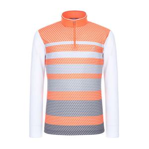 [지센옴므] 큐브 패턴 스탠 집업 티셔츠 MSTSK271_OR