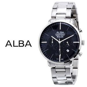 ALBA 알바 남성용 메탈시계 AT3G71X1