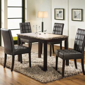 베스트리빙 캘빈 에코 4인용 화강암 대리석식탁 테이블세트/의자4개