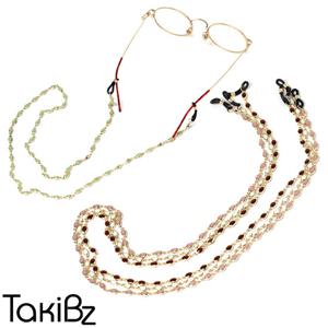 [타키비즈] 뮤즈 컬러스톤 체인 안경줄 교체형 마스크줄 목걸이