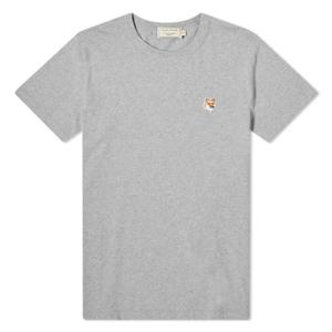[메종키츠네] FW21 폭스 헤드 패치 반팔 GREY