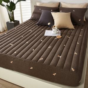 [미네르]국내산 헬로우 누빔 매트리스커버 퀸Q