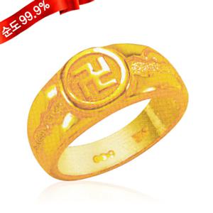 순금 불교 반지 7.5g 24K [라인 만자]