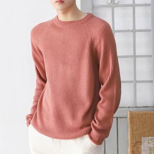 [더맨쉽] 따뜻한 데일리 오버핏 라운드 니트 DMTSW30032