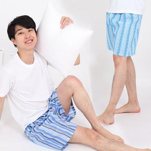 국산 유토피아 패턴 지지미 파자마 5부 남성용