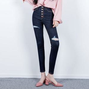 프리티아라 PT3030 딥블루 하이웨스트 스키니진