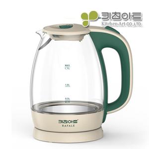 키친아트 그린티 유리 전기주전자 1.7L
