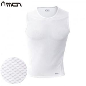 MCN K매쉬 민소매 티셔츠 화이트 /스포츠이너웨어