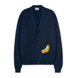 아크네 남성 바나나 자카드 네이비 가디건 B60108 BG3
