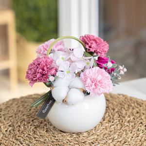 믹스베리비누 카네이션 화분Bset 18cm 조화 어버이날 감사 선물 스승의날