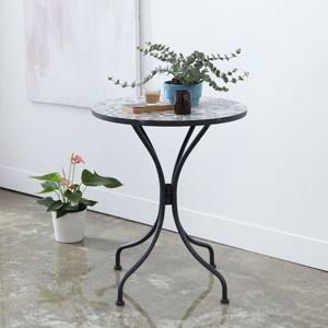 베스트리빙 패턴 원형 테라스 테이블