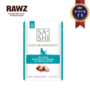 로우즈 고양이파우치간식 사시-참치& 도미