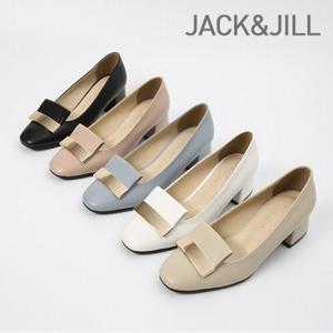 [잭앤질]잭앤질 5cm 골드스퀘어 펌프스(JA0111)