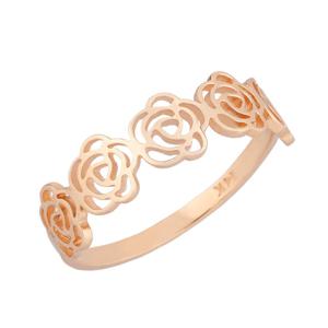 [더스톤즈] 14K 장미 드로잉 반지