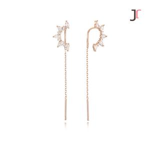 [제이라헬] 실버 레이스 드롭귀걸이 JRS0085